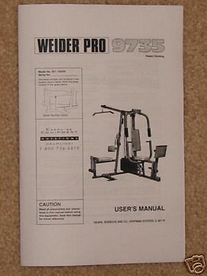 Weider crossbow exercise chart